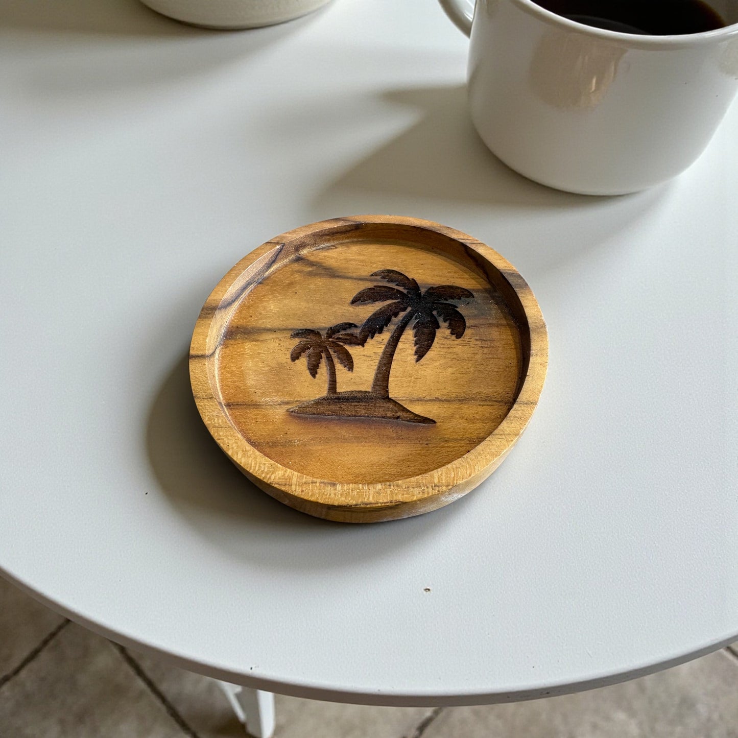 Wooden Palm Coasters
